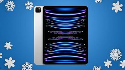 flocons de neige sur iPad Pro