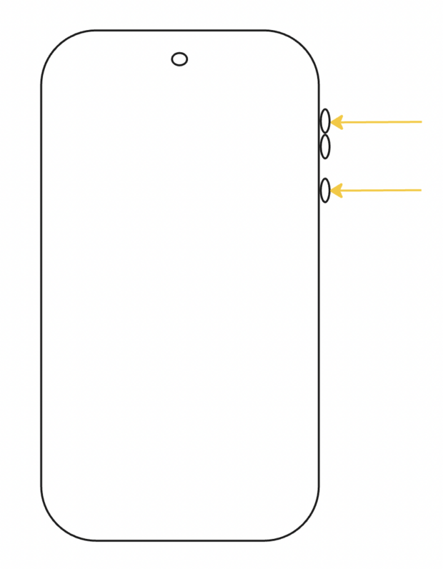 Boutons d'alimentation et de réduction du volume Android