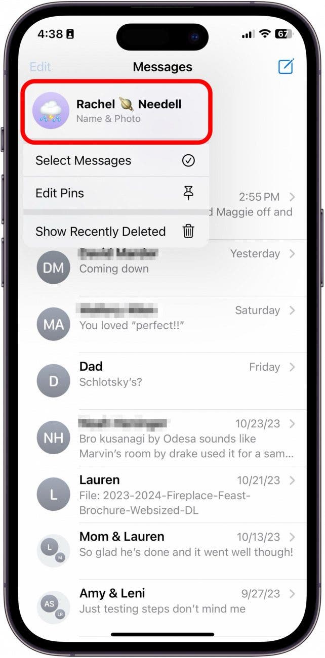 comment partager automatiquement la carte de contact sur iPhone