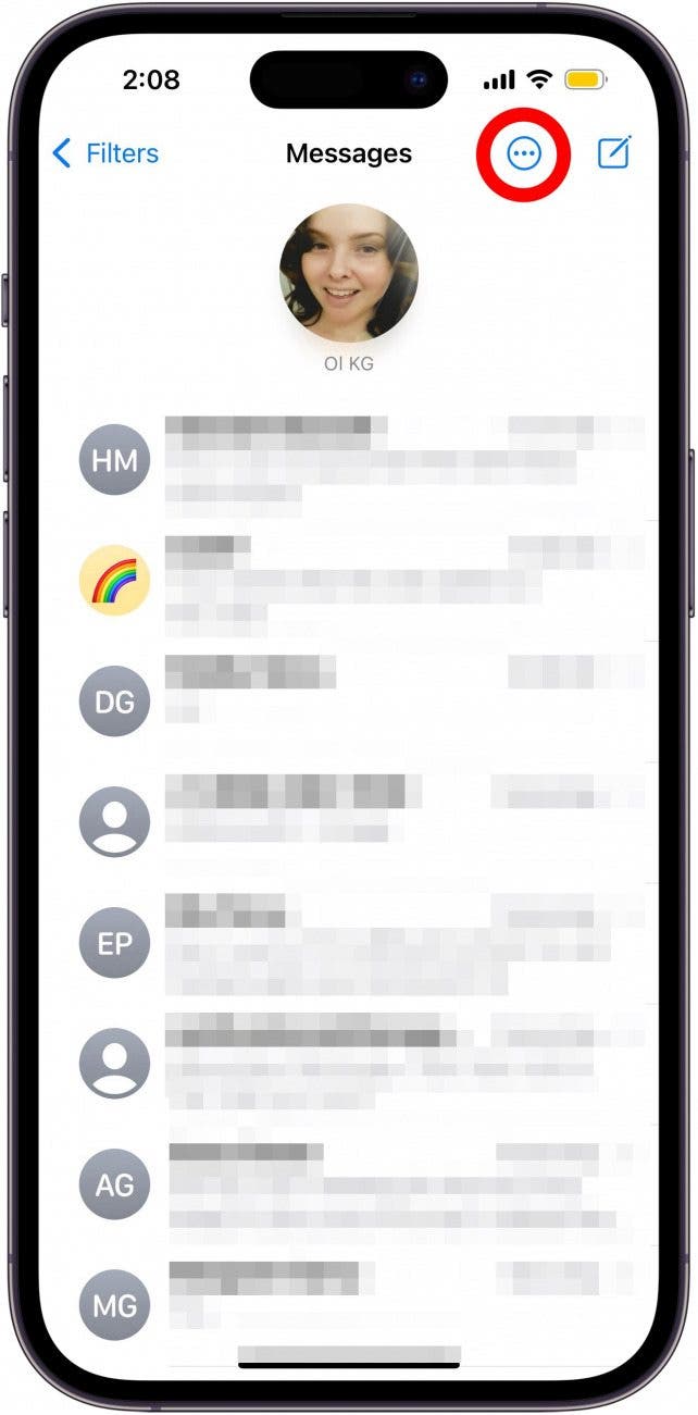 appuyez sur l'icône plus
