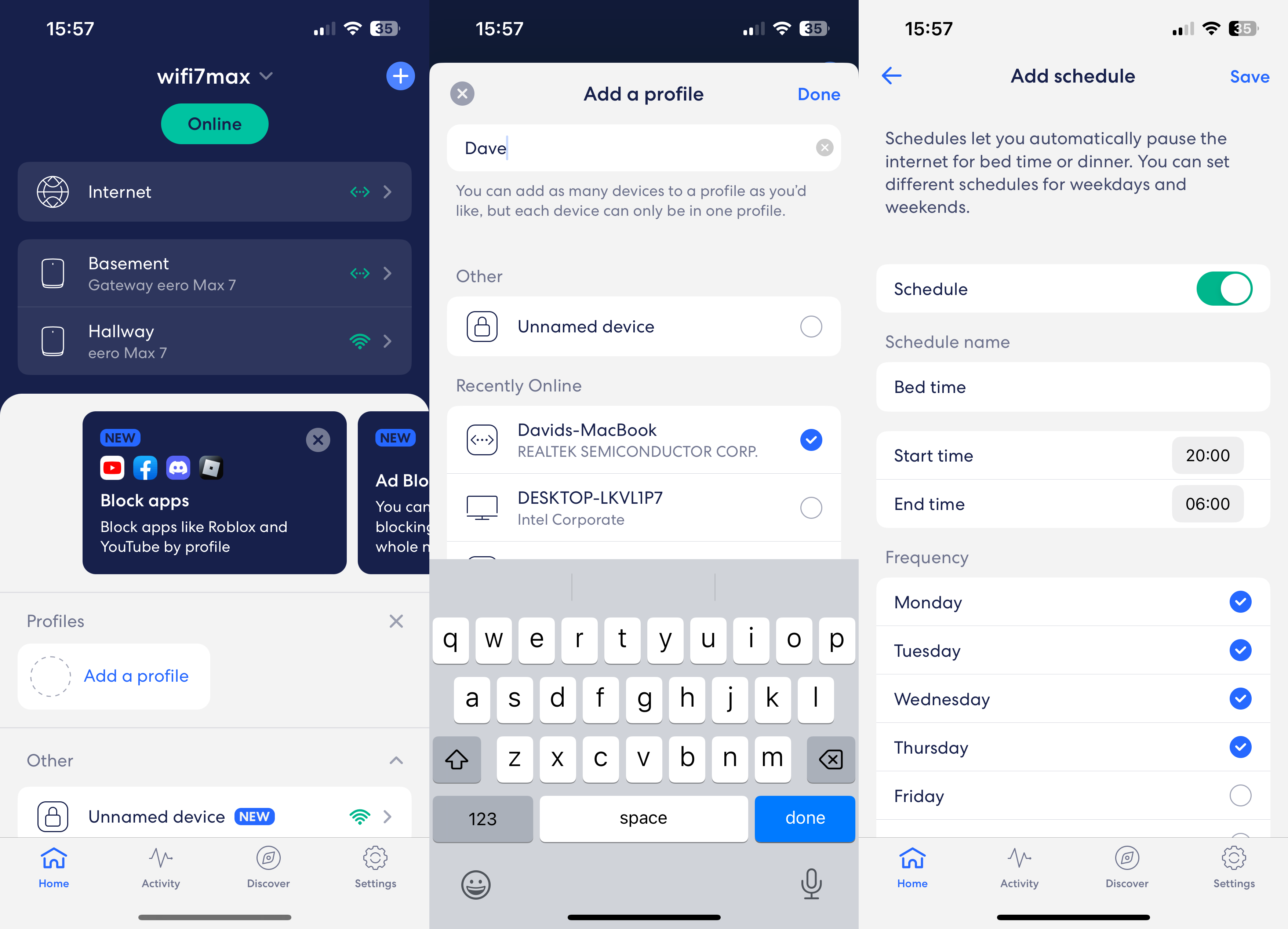 Application Eero Max 7