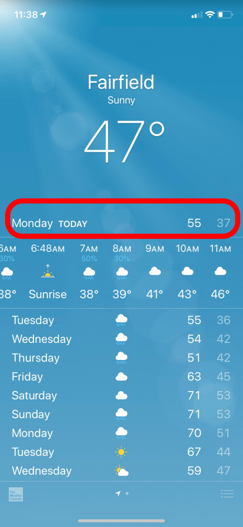 1700606210 390 Comment verifier les previsions meteo sur votre iPhone