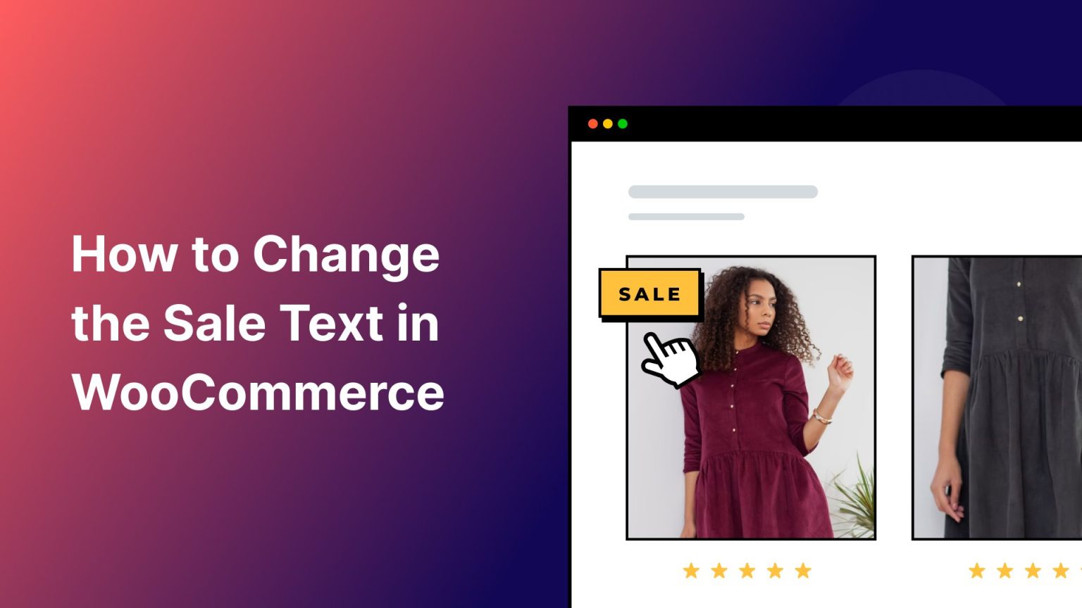 Comment modifier le texte de vente dans WooCommerce