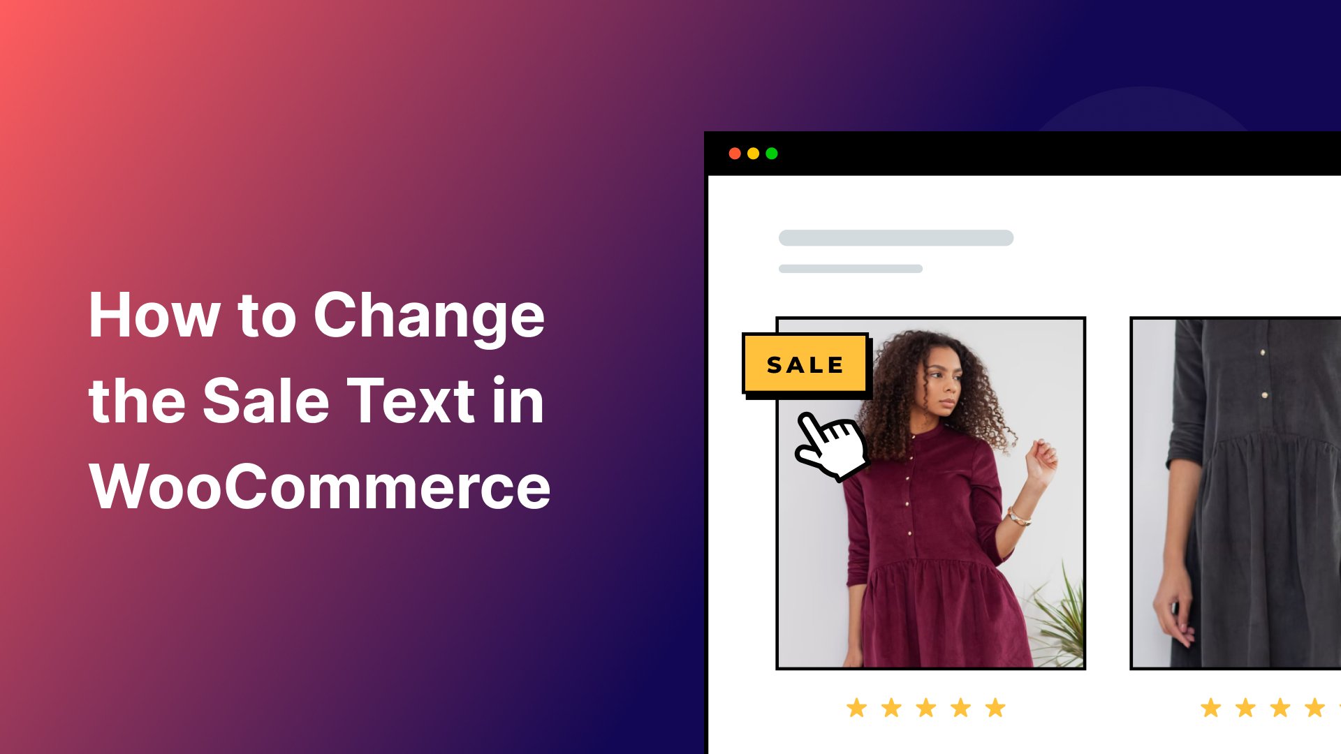Comment modifier le texte de vente dans WooCommerce