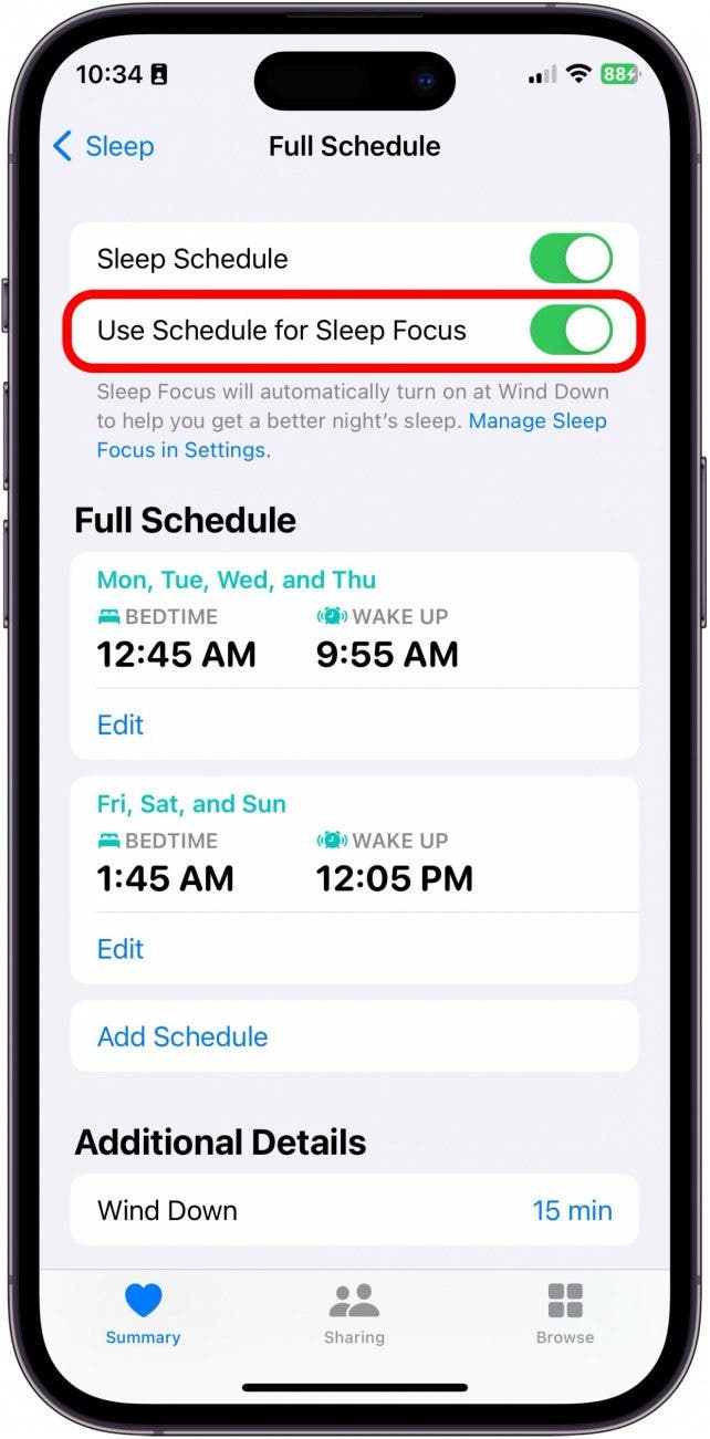l'application de sommeil n'affiche pas les étapes