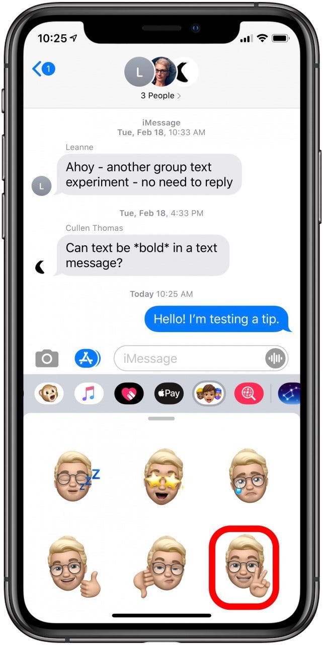 1702453773 440 Comment utiliser les autocollants Memoji pour reagir aux messages