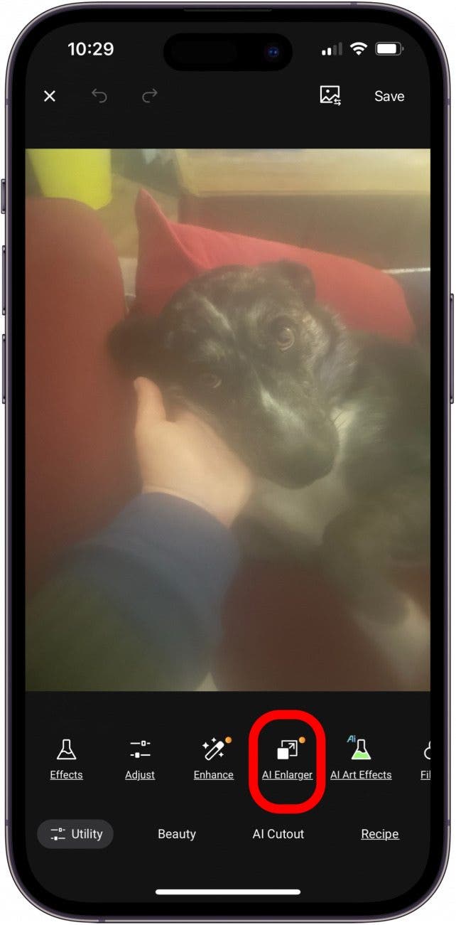 appuyez sur l'agrandisseur IA pour supprimer le flou de l'image appuyez sur l'agrandisseur IA pour supprimer le flou de l'image