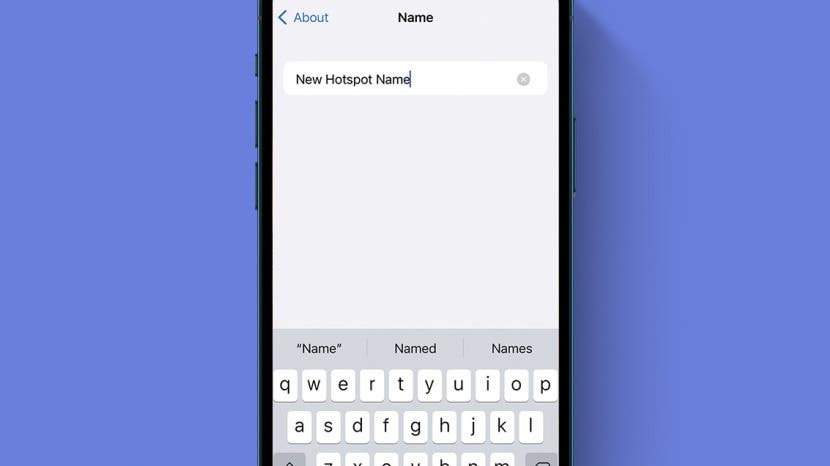 Comment changer le nom du point dacces sur iPhone