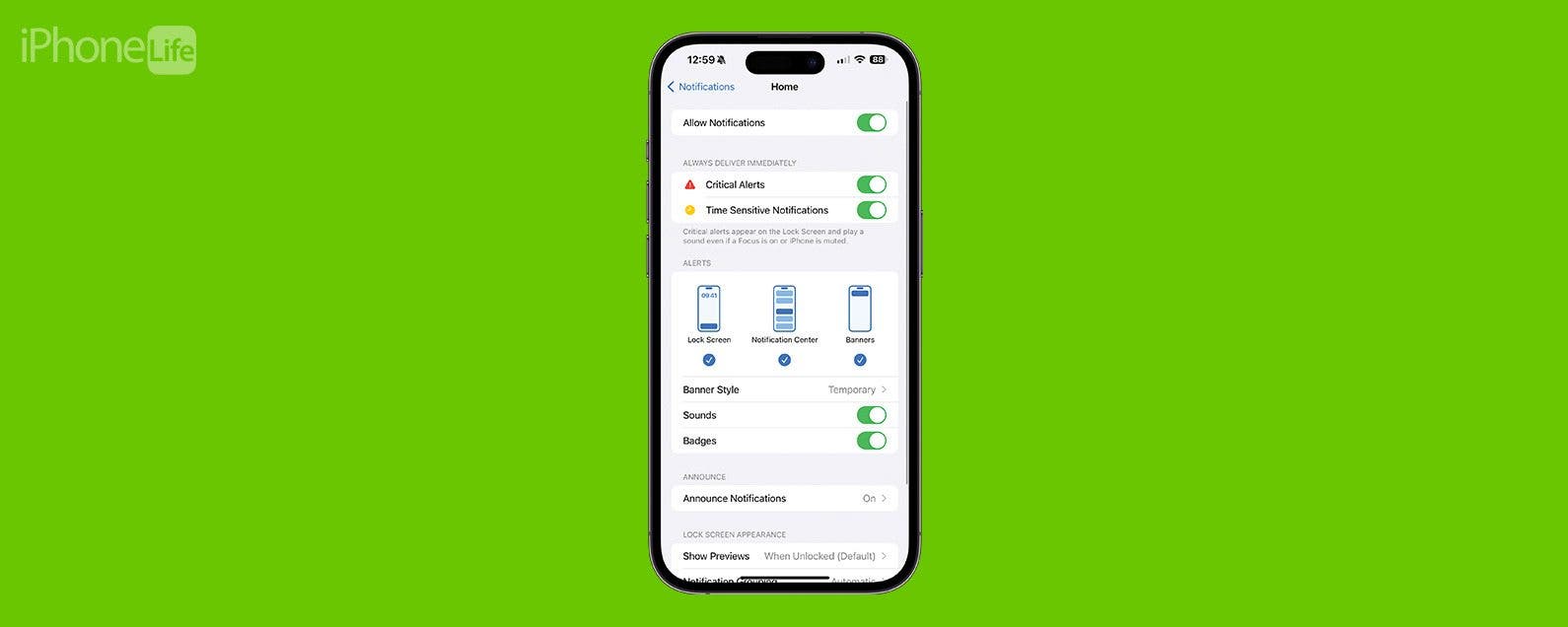 Corrige iPhone bloque sur les alertes critiques de la maison