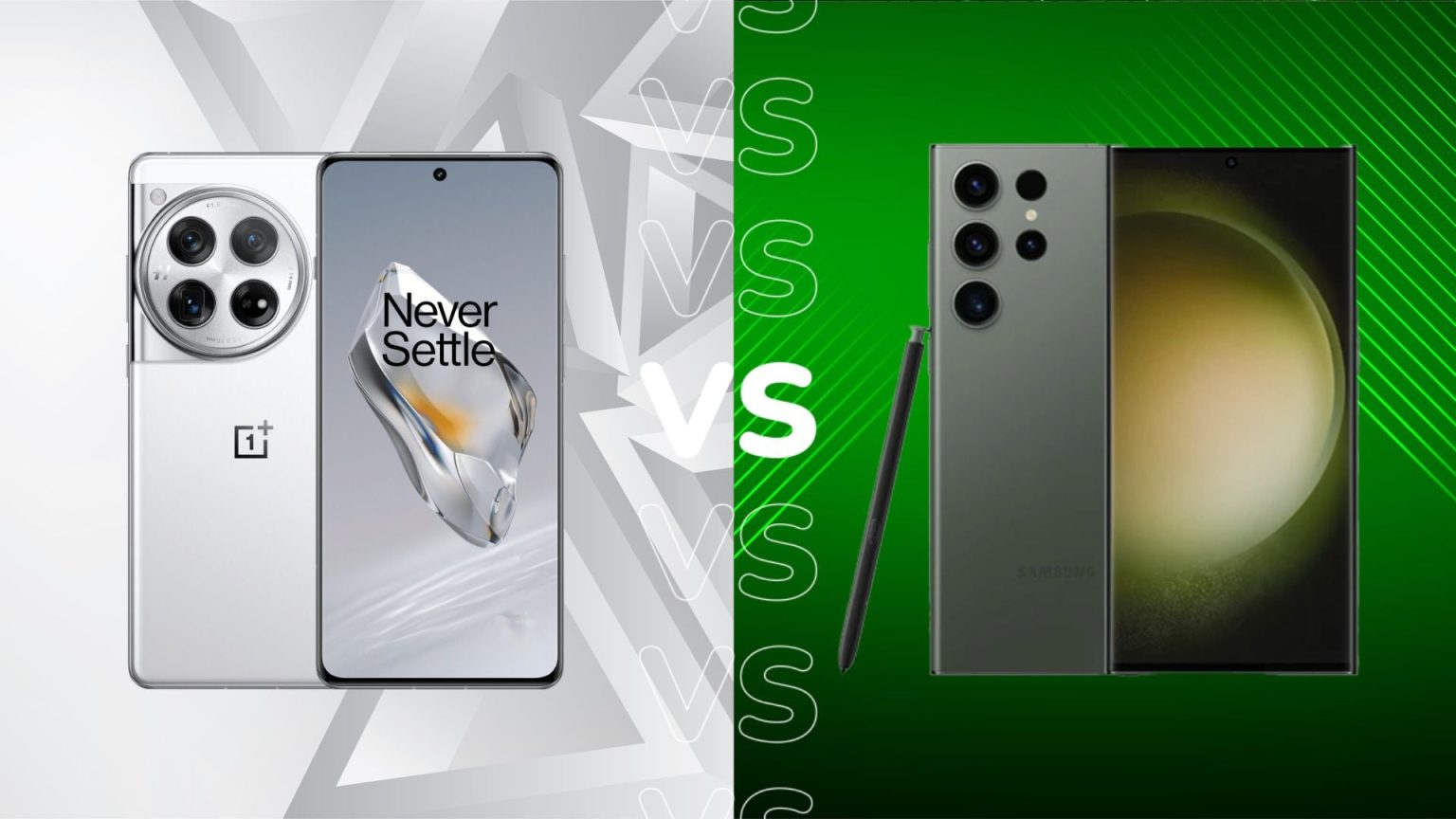 OnePlus 12 contre Samsung Galaxy S23 Ultra quelle est