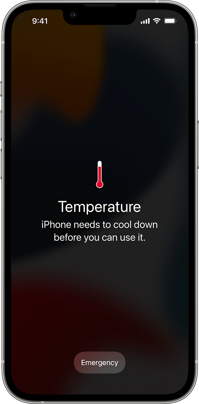 température l'iPhone doit refroidir avant de pouvoir l'utiliser température l'iPhone doit refroidir avant de pouvoir l'utiliser