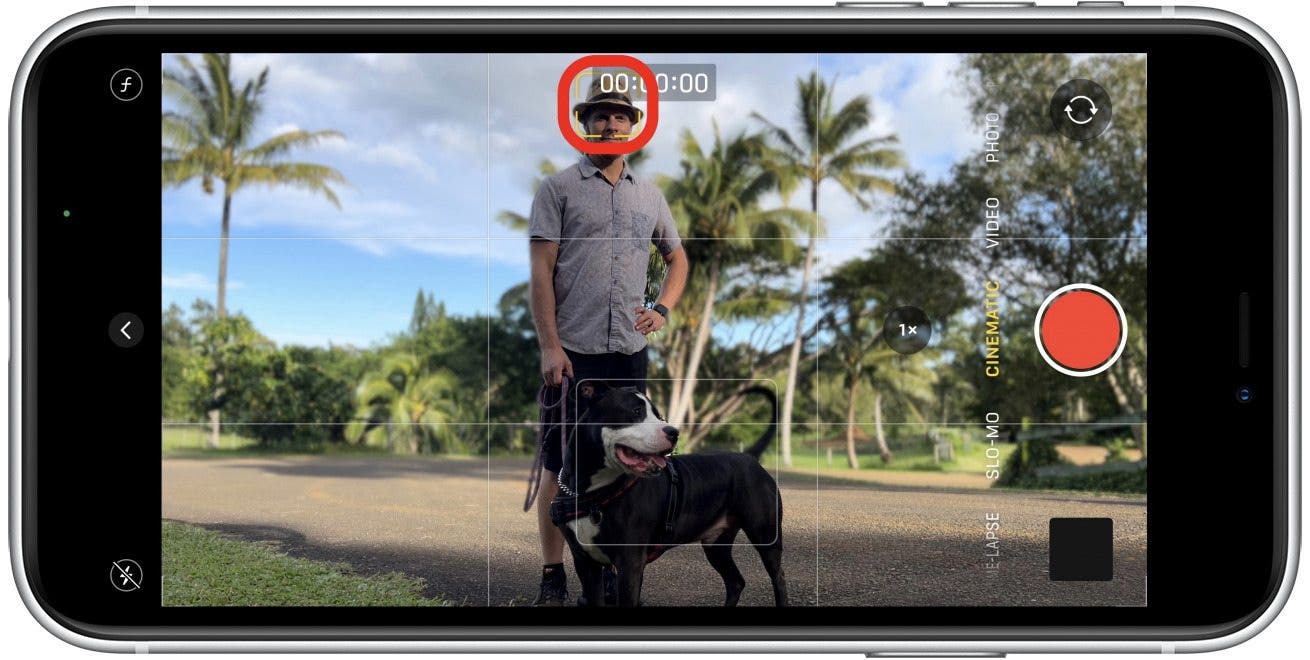Appuyez une fois sur le sujet pour vous concentrer dessus - comment mettre au point une vidéo sur iPhone