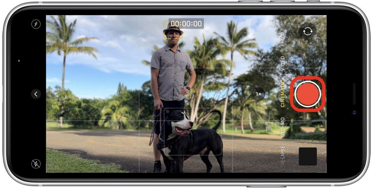 Appuyez sur le bouton Obturateur pour commencer l'enregistrement de la vidéo.