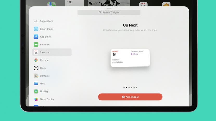 Comment ajouter des widgets sur iPad aujourdhui