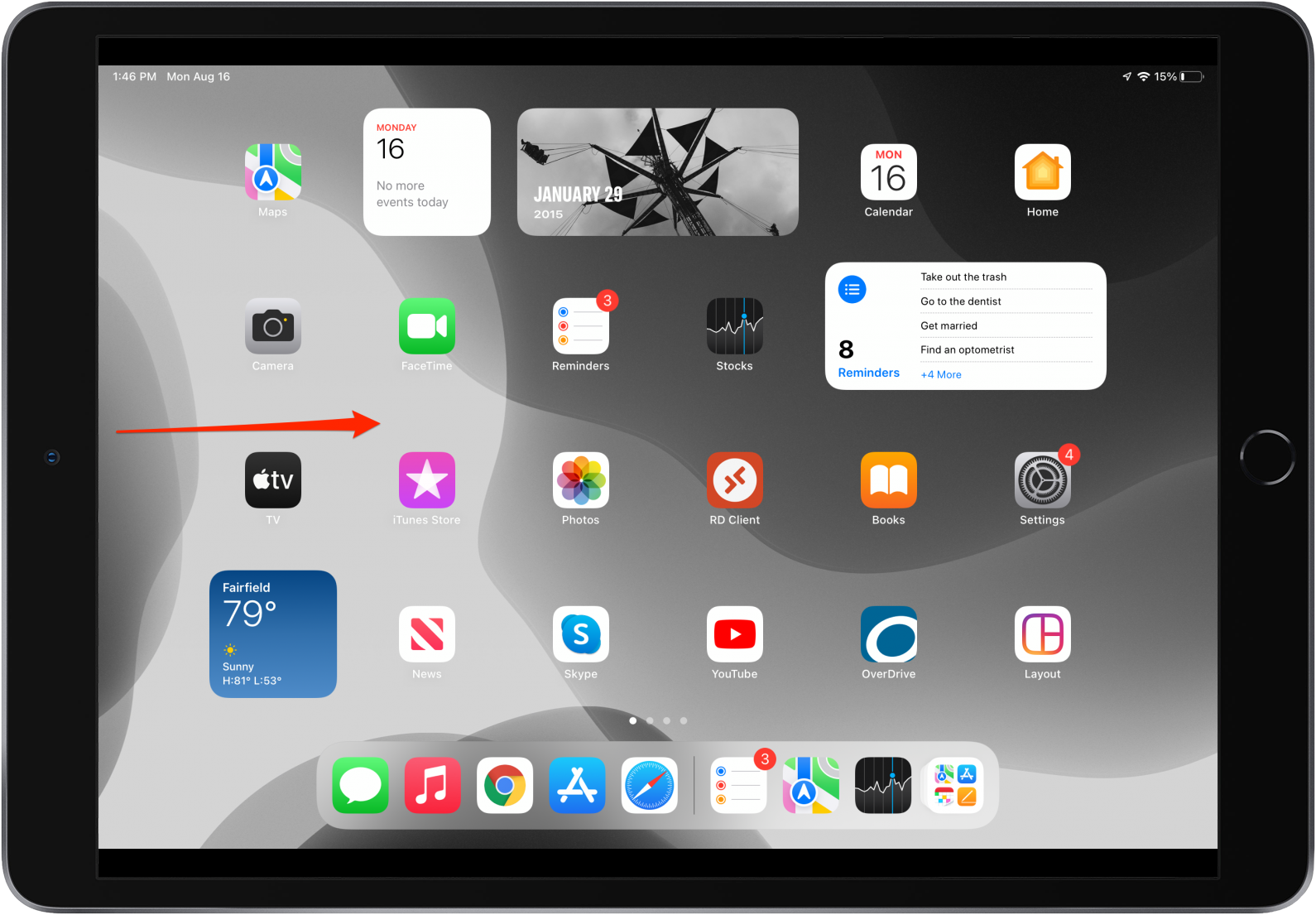 Comment ajouter des widgets sur iPad aujourdhui