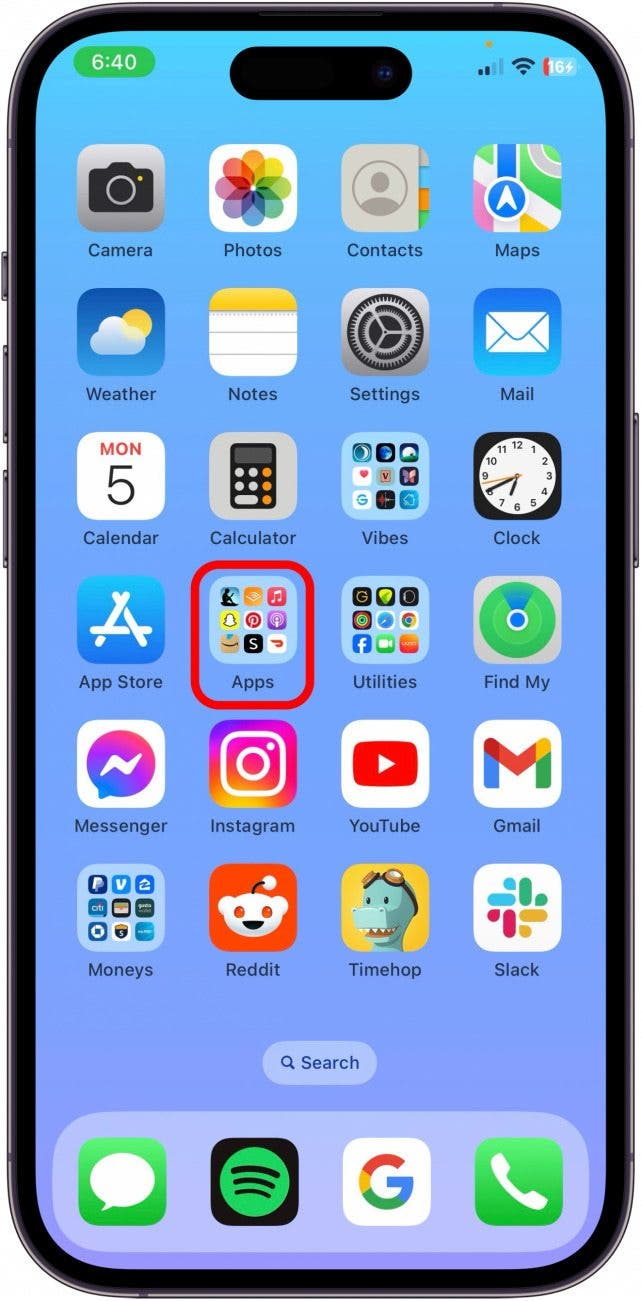 comment supprimer des applications des dossiers sur iPhone