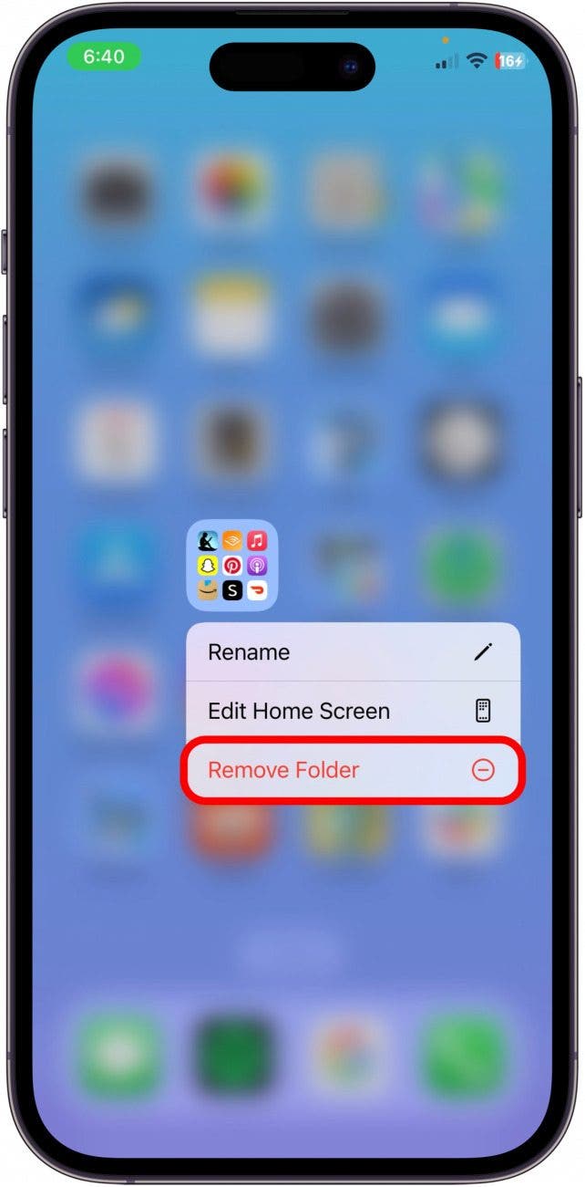 comment supprimer des applications du dossier sur iPhone