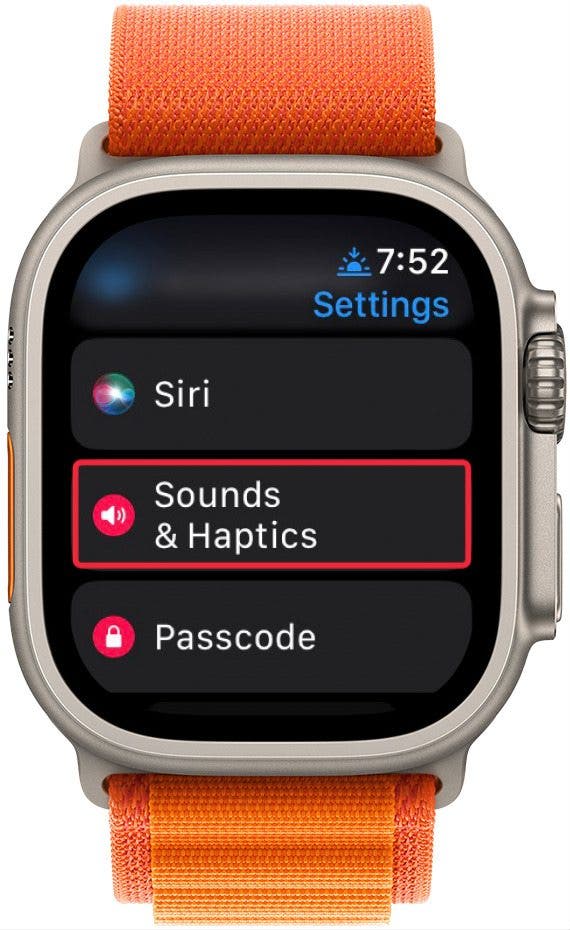 comment augmenter le volume sur Apple Watch