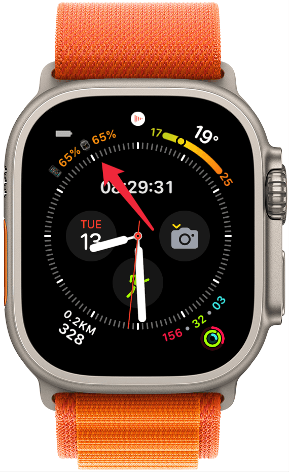 comment vérifier la durée de vie de la batterie sur iPhone sur Apple Watch, complication du robinet comment vérifier la durée de vie de la batterie sur iPhone sur Apple Watch, complication du robinet