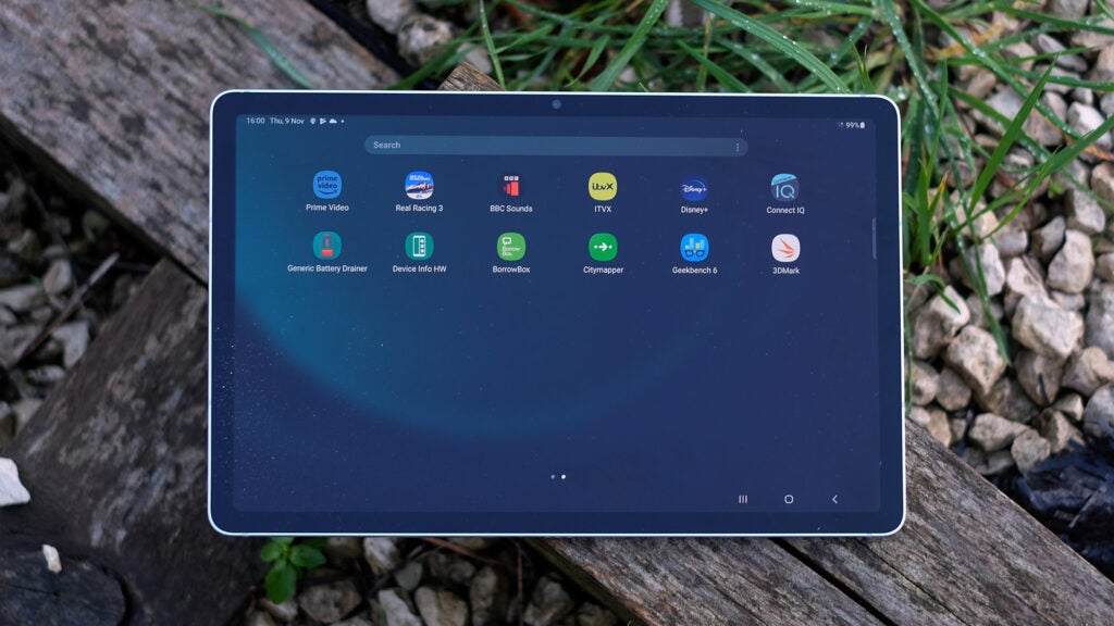 Écran de l’application Samsung Galaxy Tab S9 FE