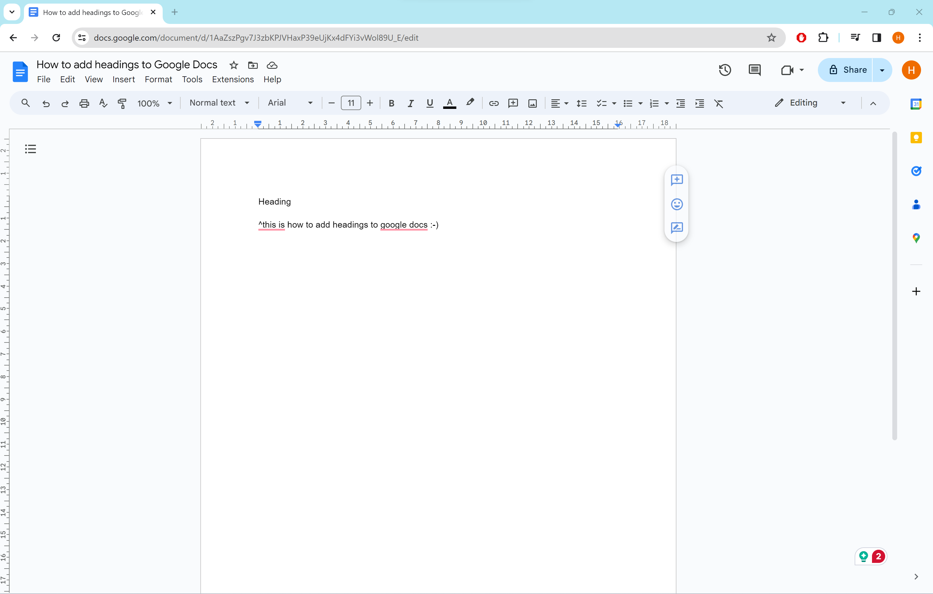 Comment ajouter des titres a Google Docs