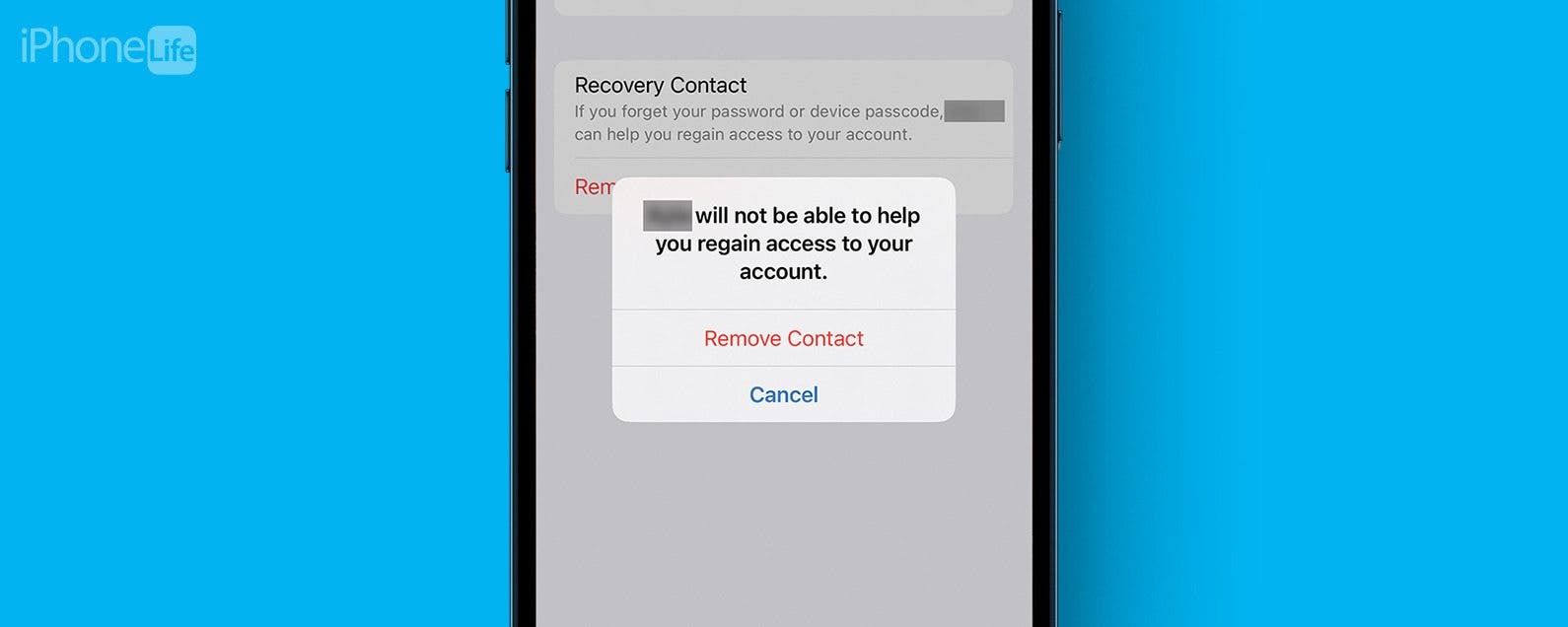 Ajouter ou supprimer des contacts de recuperation de votre identifiant