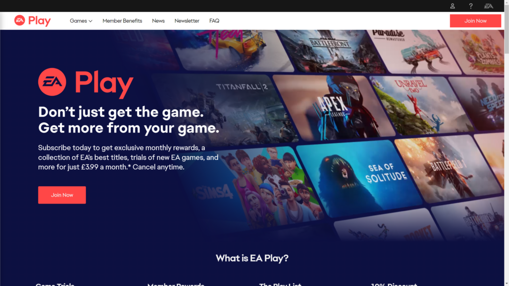 Le prix mensuel dEA Play augmente de 50 pour cent