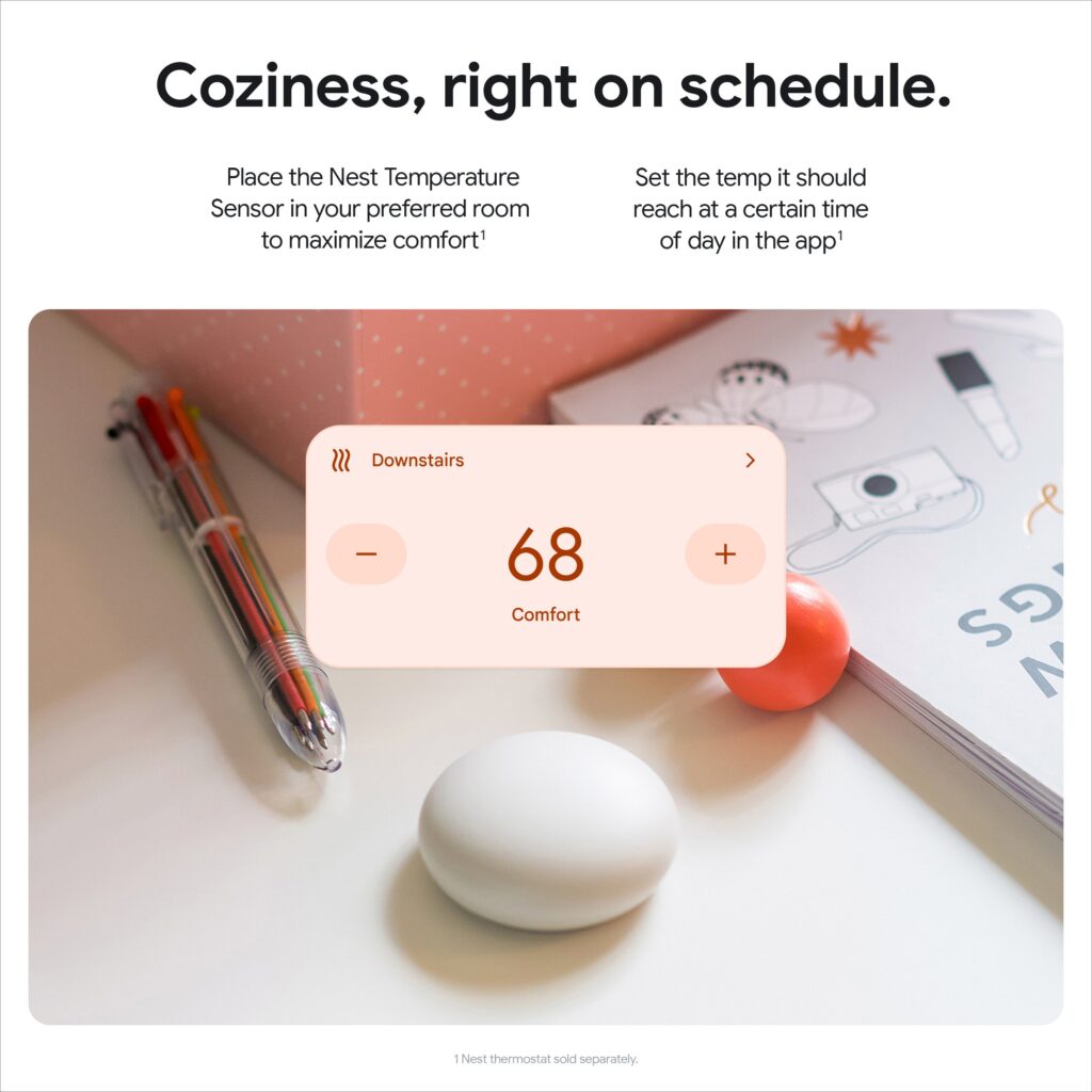 Fuite du capteur de température Google Nest 2e génération