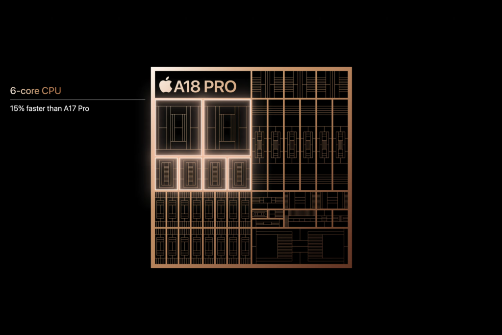 Diapositive sur le processeur A18 Pro