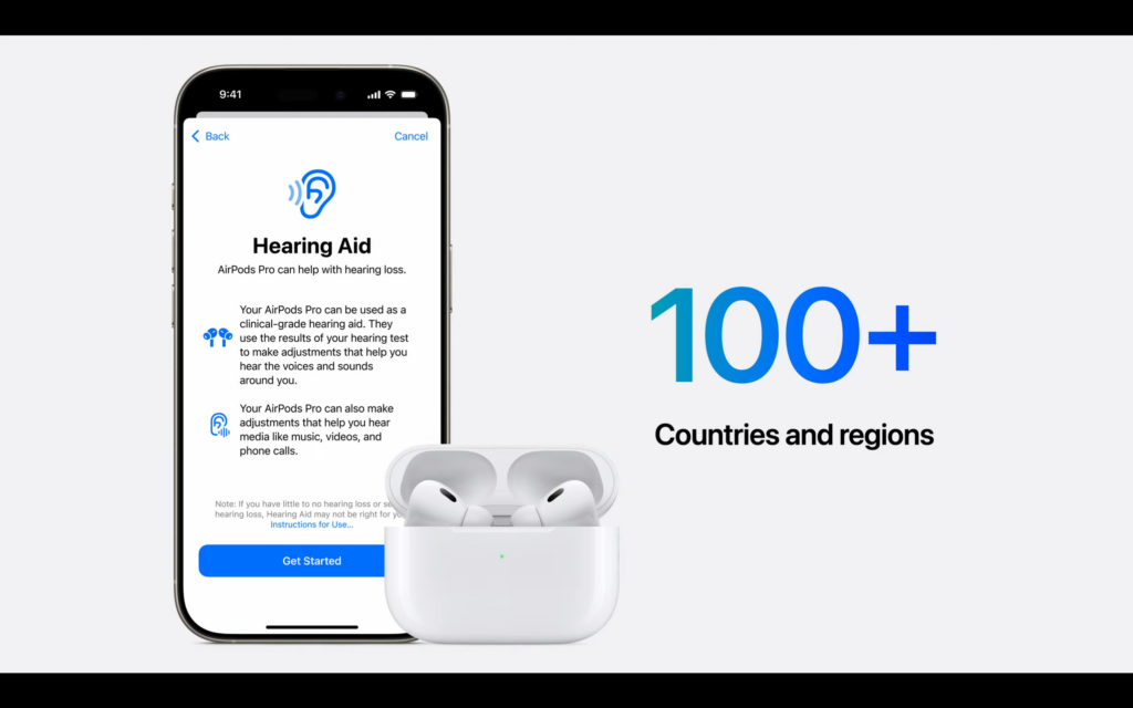 Fonctionnalités auditives des AirPods Pro 2