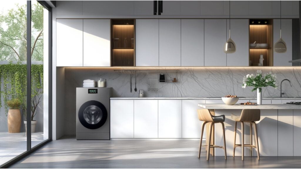 Samsung Bespoke AI Laundry Combo dans la cuisine