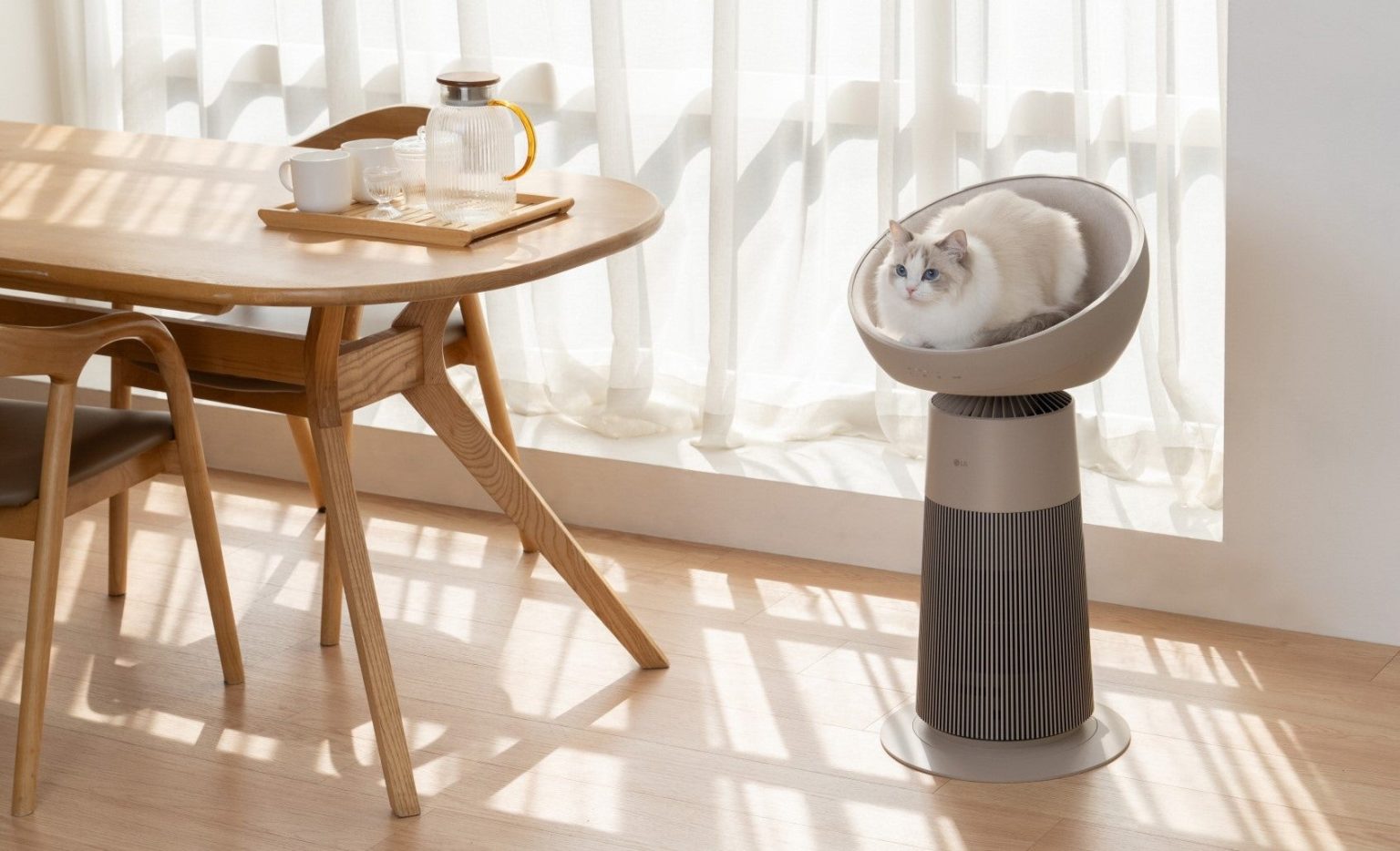 1736496023 Le lit pour chat purificateur dair de LG est lun