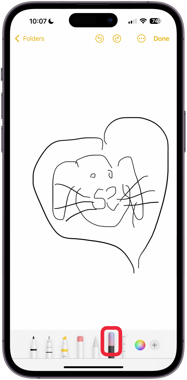 Créez un croquis si vous le souhaitez ou laissez-le vide. Dans les options en bas, sélectionnez l'icône Image Wand entre les outils Sélection et Règle.