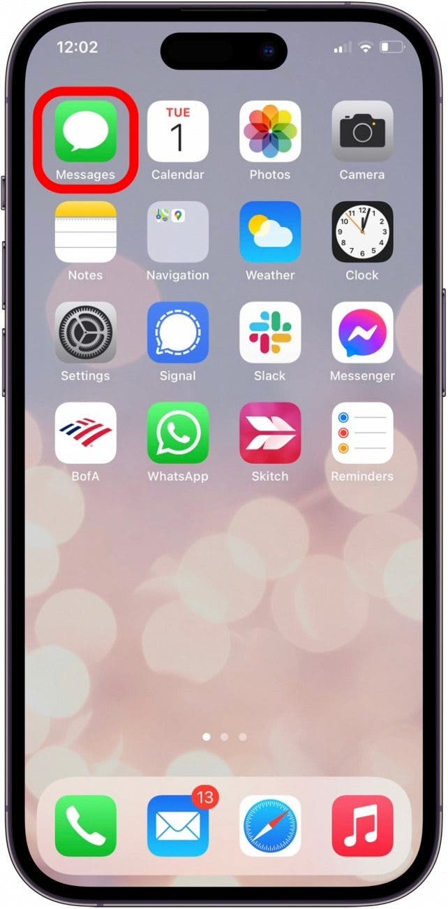Comment nommer un texte de groupe sur iPhone
