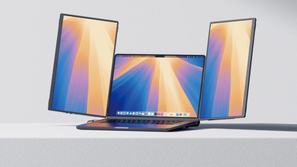 FlipGo Horizon Dual Monitor en mode vertical