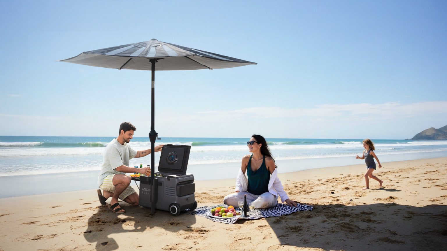 Le parasol a energie solaire dAnker vous garde vous et