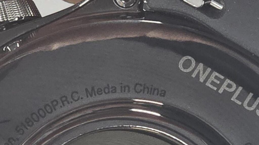 OnePlus Watch 3 Meda in China Error