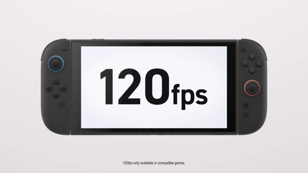 120fps Nintendo Switch 2