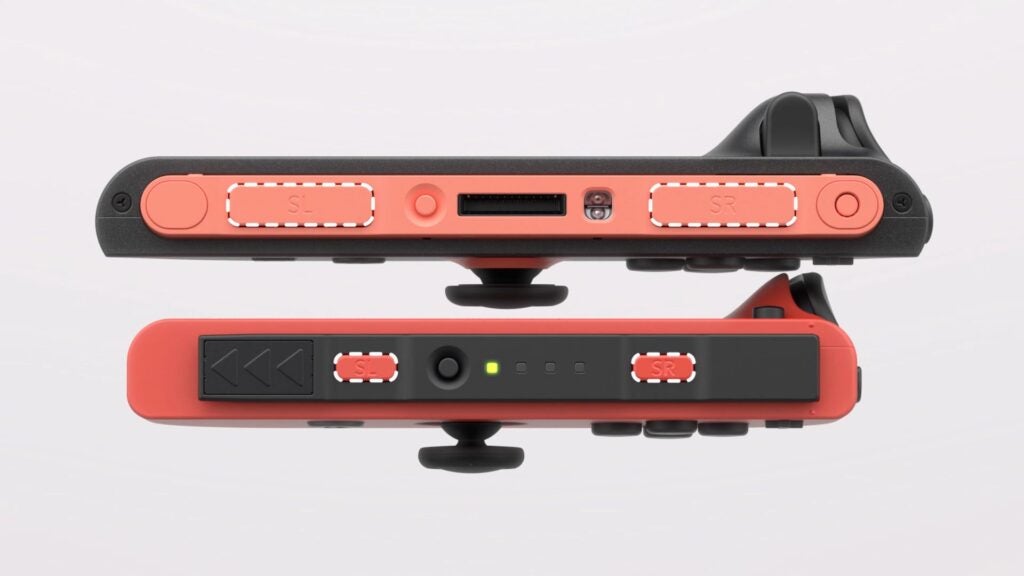 Nintendo Switch 2 Joy Con 2 au-dessus de Joy Con