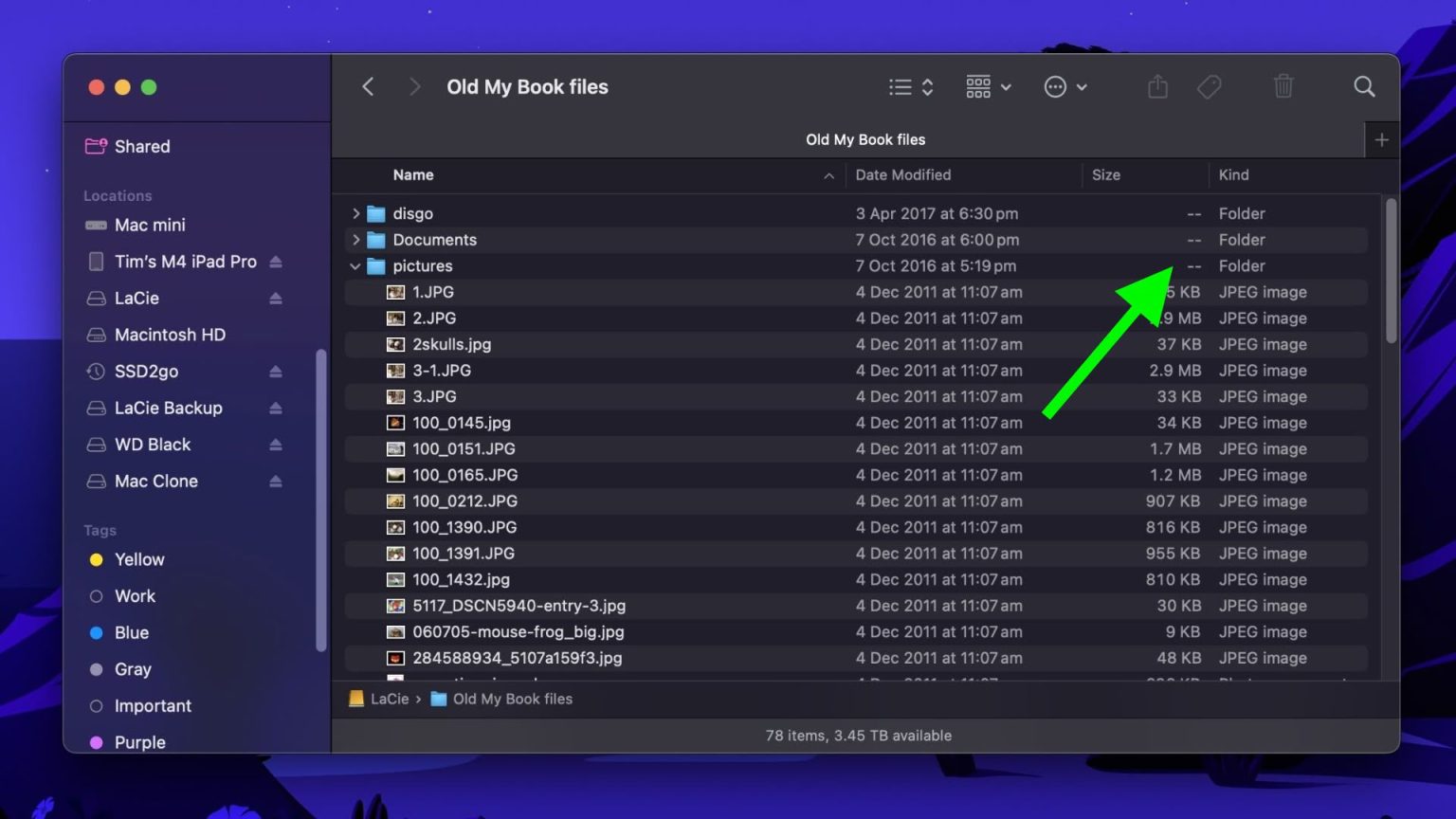 1744819949 Revenez les tailles de dossiers caches dans MacOS Finder avec