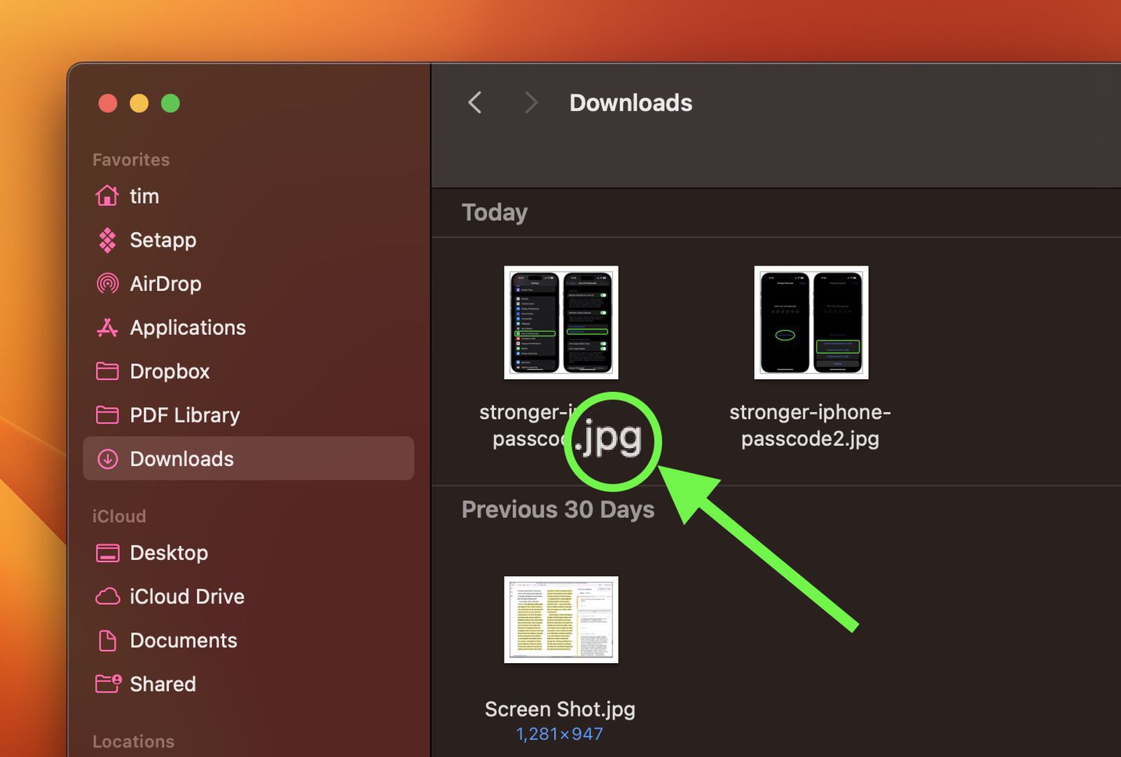 1744981235 Afficher ou masquer les extensions de fichiers sur Mac iPhone