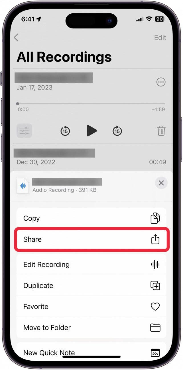 Comment télécharger des mémos vocaux depuis iPhone