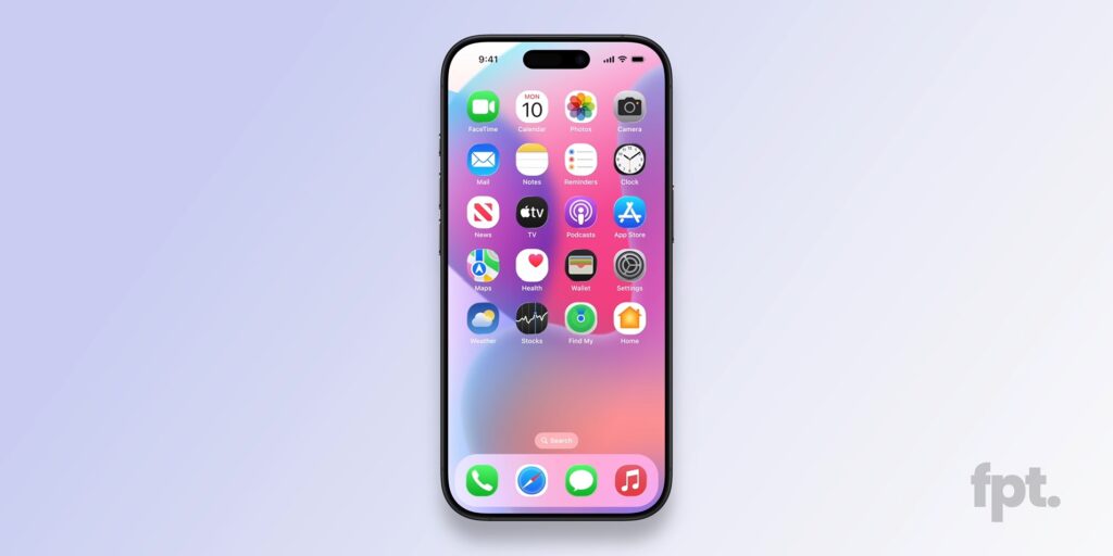 Écran d'accueil iOS 19