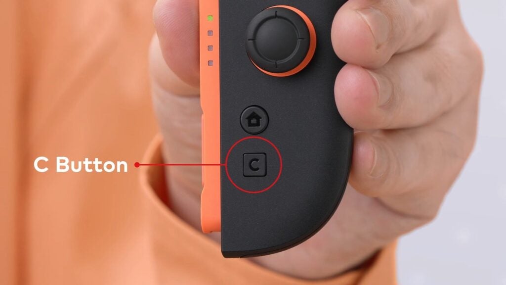 Couton C sur Joy Con 2