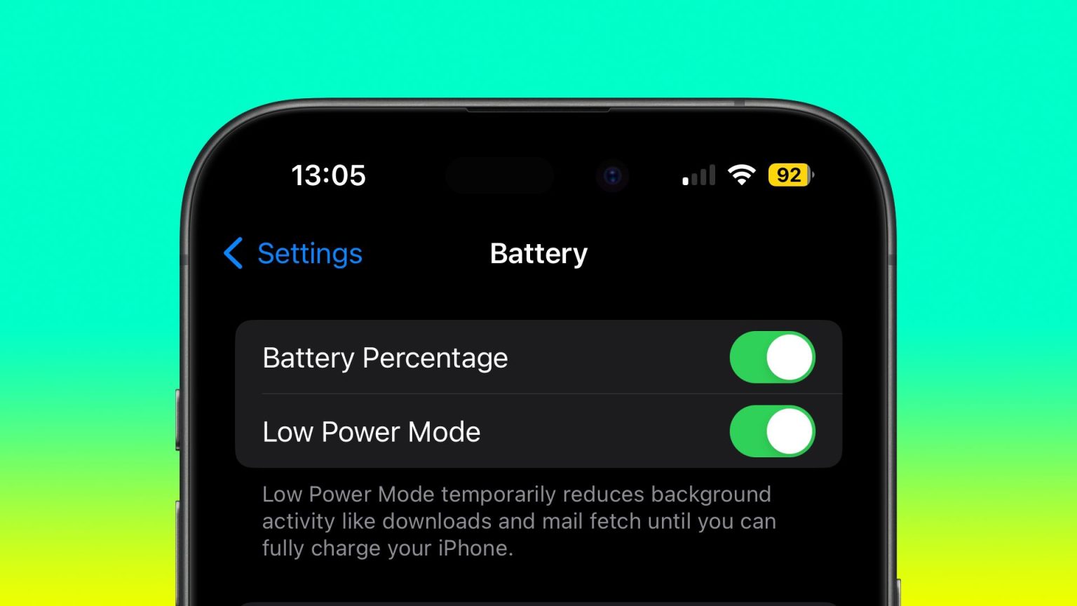 1747738834 Automatiser le mode de faible puissance iPhone en fonction du