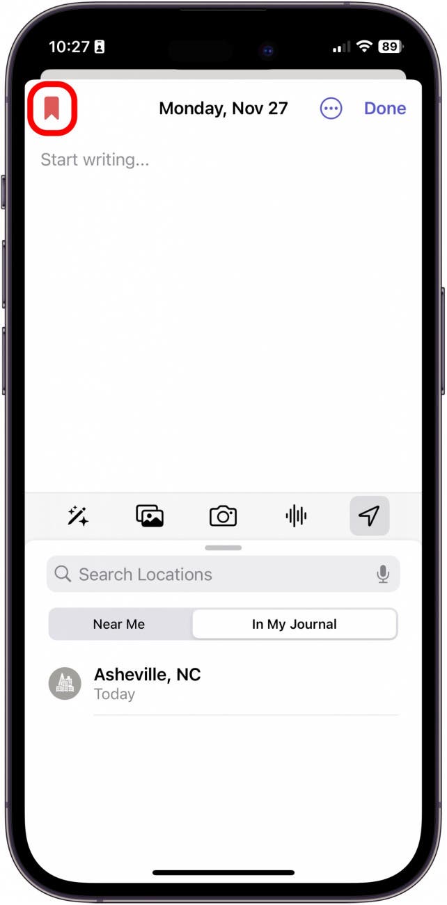 Applications de journal pour iPhone