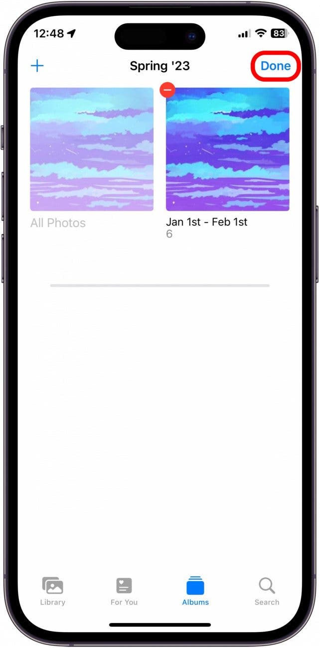 dossiers de photos iPhone