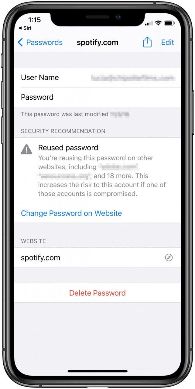 Siri peut vous montrer vos mots de mots de clés iCloud