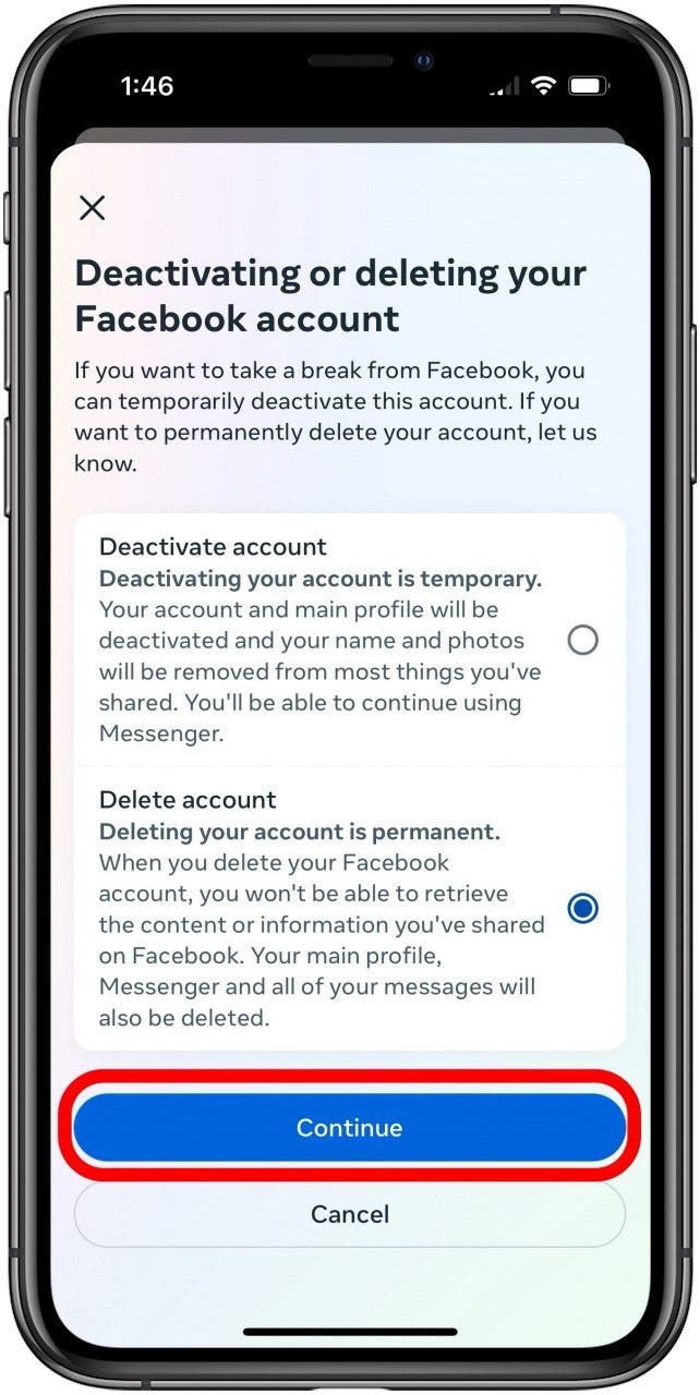 Comment supprimer Facebook sur iPhone Appuyez sur le compte et continuez Comment supprimer Facebook sur iPhone Appuyez sur le compte et continuez