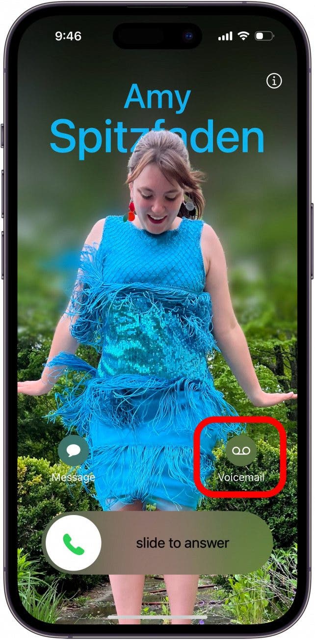 Appuyez sur l'icône de la messagerie vocale